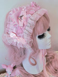 Lacey Leopard Headress ~ Pink