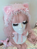 Lacey Kitten Headress ~ Pink Fur