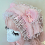 Lacey Kitten Headress ~ Pink Fur