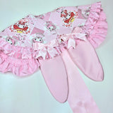 Bunny's Picnic Collar ~ Pink Satin