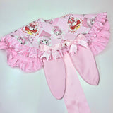 Bunny's Picnic Collar ~ Pink Satin