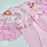 Bunny's Picnic Collar ~ Pink Satin