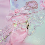 Love Letters Collar ~ Iridescent Lace