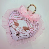 Pretty Kitty Bag Charm ~ Pink Rose