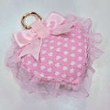 Pretty Kitty Bag Charm ~ Pink Rose