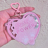 Pussy Power Holographic Bag Charm