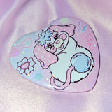 Strawberry Popple Holographic Button Badge