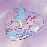 Aurora Holographic Heart Badge