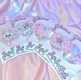 Puffling Holographic Button Badge