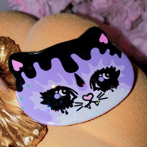 Kitty Badge ~ Moon Cat