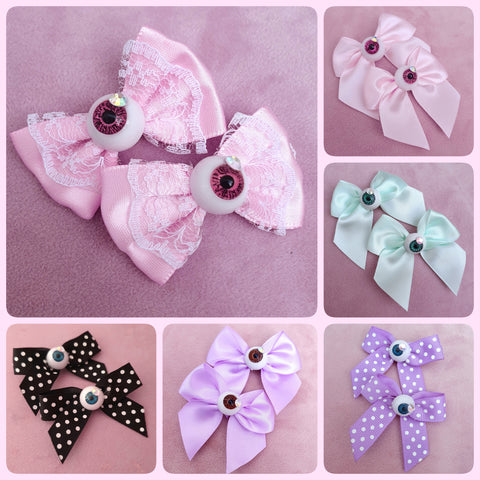 Eyeball Bows (6 Colours)