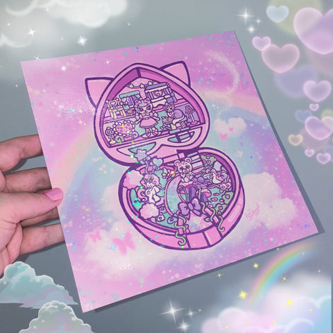 Precious Fantasy (Holographic Sparkle) Art Print