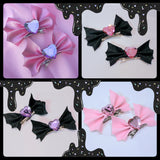 Baby Bat Hair Bows ~ 4 Colours