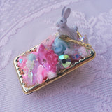 Afternoon Tea Decoden Bunny Hairslide ~ 2 Styles