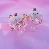 Ice Cream Sundae Earrings ~ Vanilla Puppy