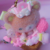 Teddybear Sundae Strawberry Necklace