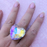 Crystal Candy Heart Ring
