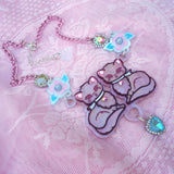 Feline Fancy Necklace ~ Pink Pearl