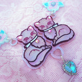 Feline Fancy Necklace ~ Pink Pearl
