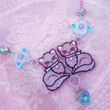 Feline Fancy Necklace ~ Pink Pearl