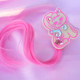 Kitty Surprise Brooch (two way clip) ~ Cream & Pink