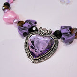 Beaded Candy Necklace ~ Darkly Ever After (Lilac)