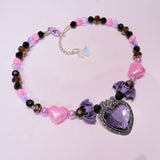 Beaded Candy Necklace ~ Darkly Ever After (Lilac)