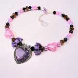 Beaded Candy Necklace ~ Darkly Ever After (Lilac)