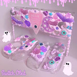Creepy Cute OR Kawaii Custom Switch Case ~ Fake Cream, Pastel Goth Deco (DS, 3DS / XL, Oled, Switch 2, PS Vita)