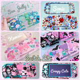 Creepy Cute OR Kawaii Custom Switch Case ~ Fake Cream, Pastel Goth Deco (DS, 3DS / XL, Oled, Switch 2, PS Vita)