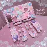 Creepy Cute OR Kawaii Custom Switch Case ~ Fake Cream, Pastel Goth Deco (DS, 3DS / XL, Oled, Switch 2, PS Vita)