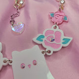 Kitty Boo Necklace ~ White Roses