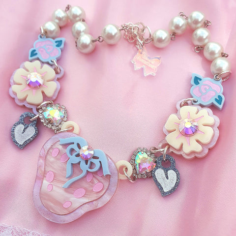 Strawberry Rose Necklace
