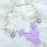Ballet Necklace ~ Lilac