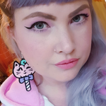 Sale ~ Pusskin Pop Earrings ~ Candyfloss Pink