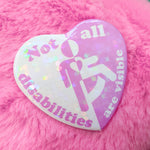Back in Stock ~ Invisible Disability Heart Pin Badge