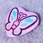 Flutter Heart Pin Badge
