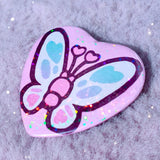 Sale ~ Flutter Heart Pin Badge