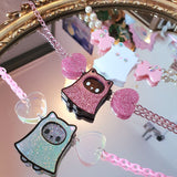 Kitty Boo Necklace ~ Pink