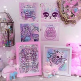 Sprinkles Kitty Art Print