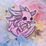 Axolotl Sparkly Sticker