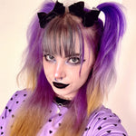 Baby Bat Hair slides ~ Black Velvet