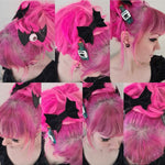 Baby Bat Hair slides ~ Black Velvet